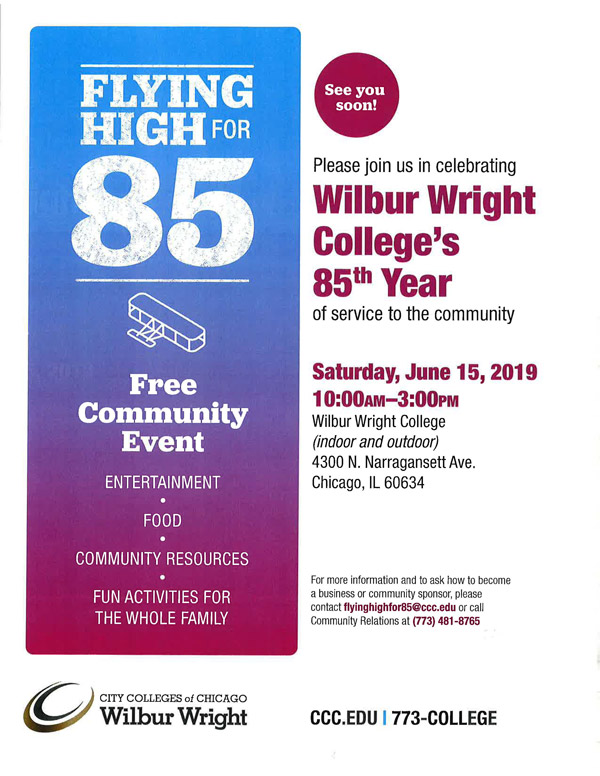 Wilbur Wright College's 85th Year